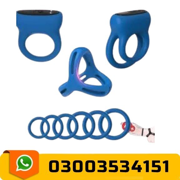 Multi-Functional 6-in-1 Vibrating Cock Ring Pakistan