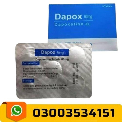 Dapox 60mg Tablets (Dapoxetine) Price In Pakistan