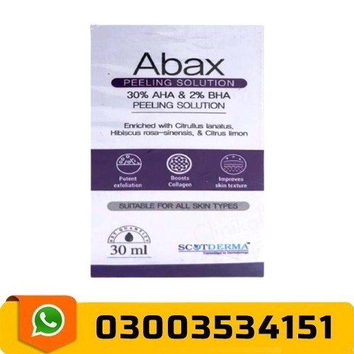 Abax 30% AHA & 2% BHA Peeling Solution in Pakistan