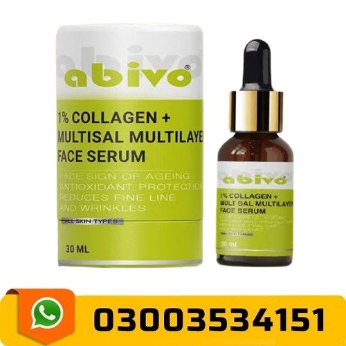 Abivo 1% Collagen + Multisal Multilayer Face Serum in Pakistan