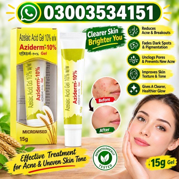 Aziderm 10% Cream In Pakistan