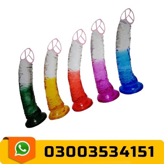 Crystal Penis Twin Color Dildo In Pakistan