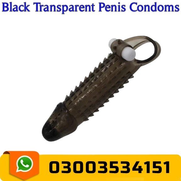 Black Transparent Penis Condoms In Pakistan