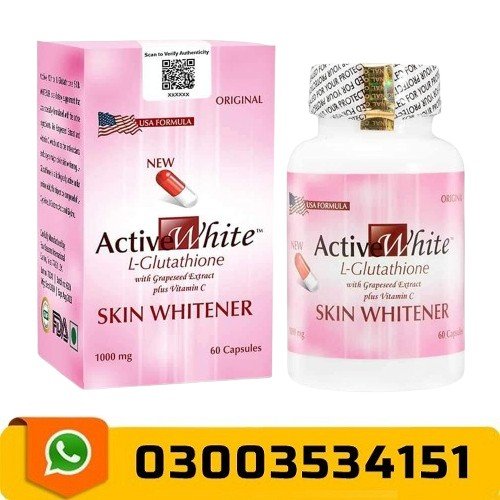 Active White Glutathione Skin Whitening Capsules In Pakistan