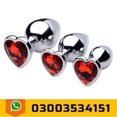 Red Heart Gemstone Anal Plug In Pakistan