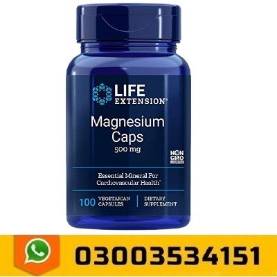 Life Extension Magnesium Caps 500mg Capsules In Pakistan