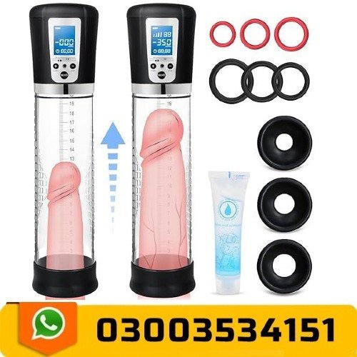 Electric Penis Enlarge Vacuum Pump with 4 Suction Intensities, Adorime Rechargeable Automatic