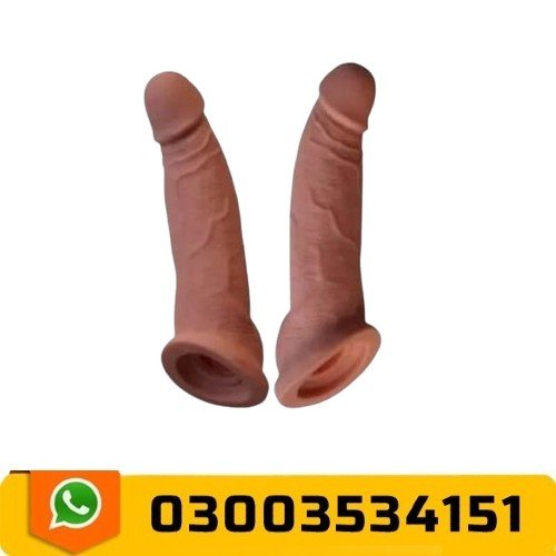 Black Silicone Uncut Cock Penis Condom In Pakistan